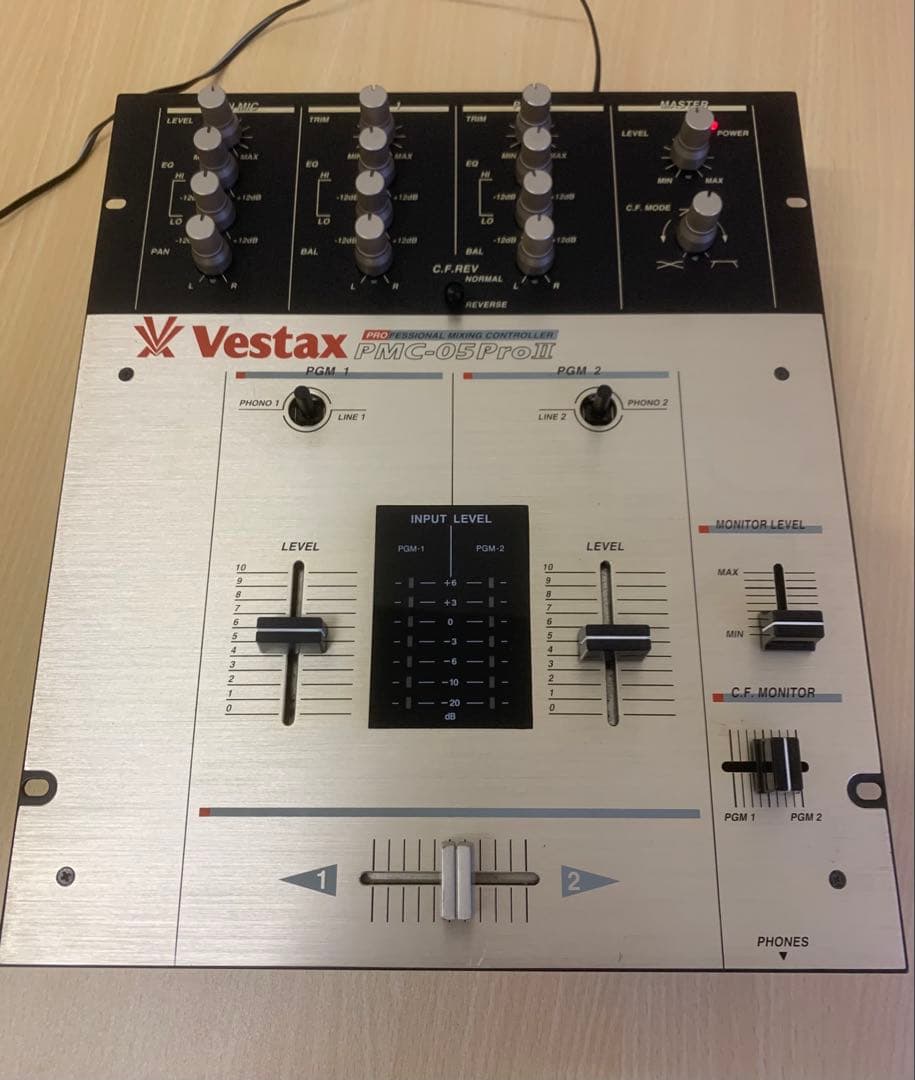 Vestax PMC-05PRO II DJミキサー ACアダプターつき