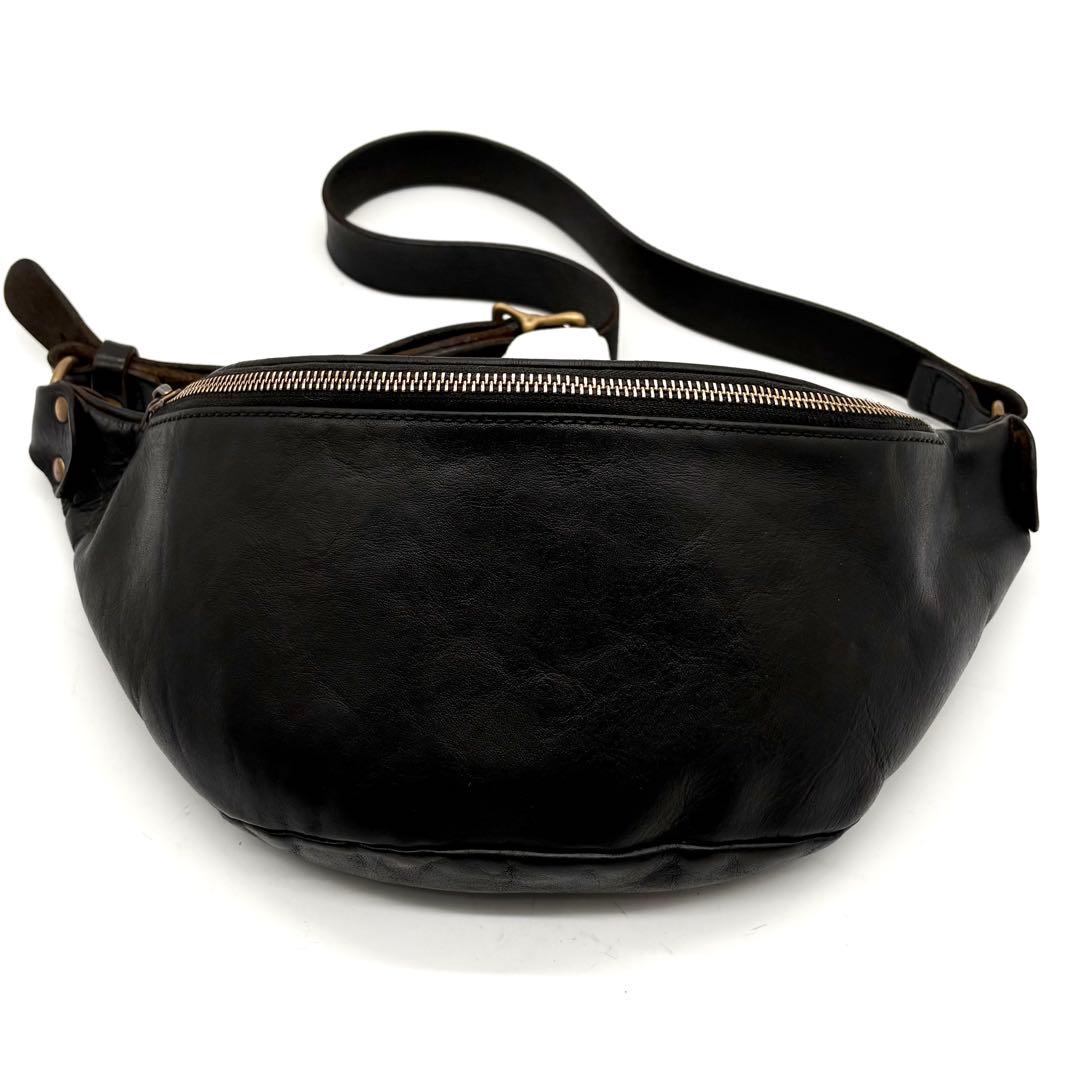 SLOW スロウ ルボーノ ボディバッグ レザー 斜め掛け ブラック