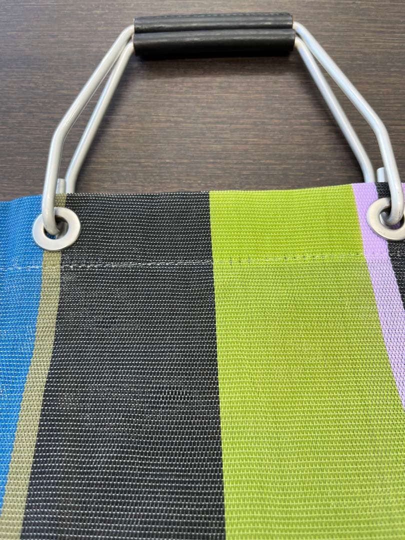 MARNI フラワーカフェ ストライプバッグ ミレグリーン マルニマーケット