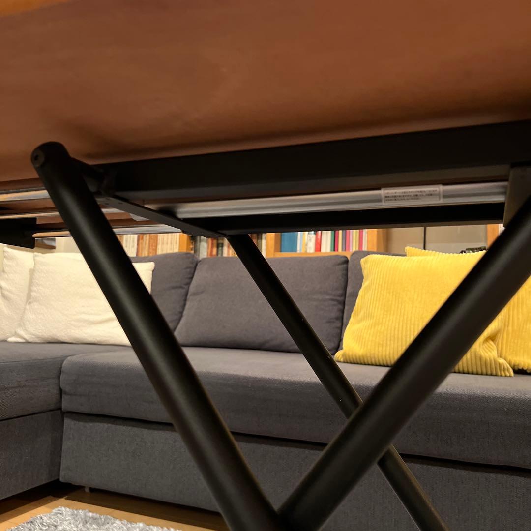 Noce アジャスタブルテーブルBF6420 ブラック×ウォールナット