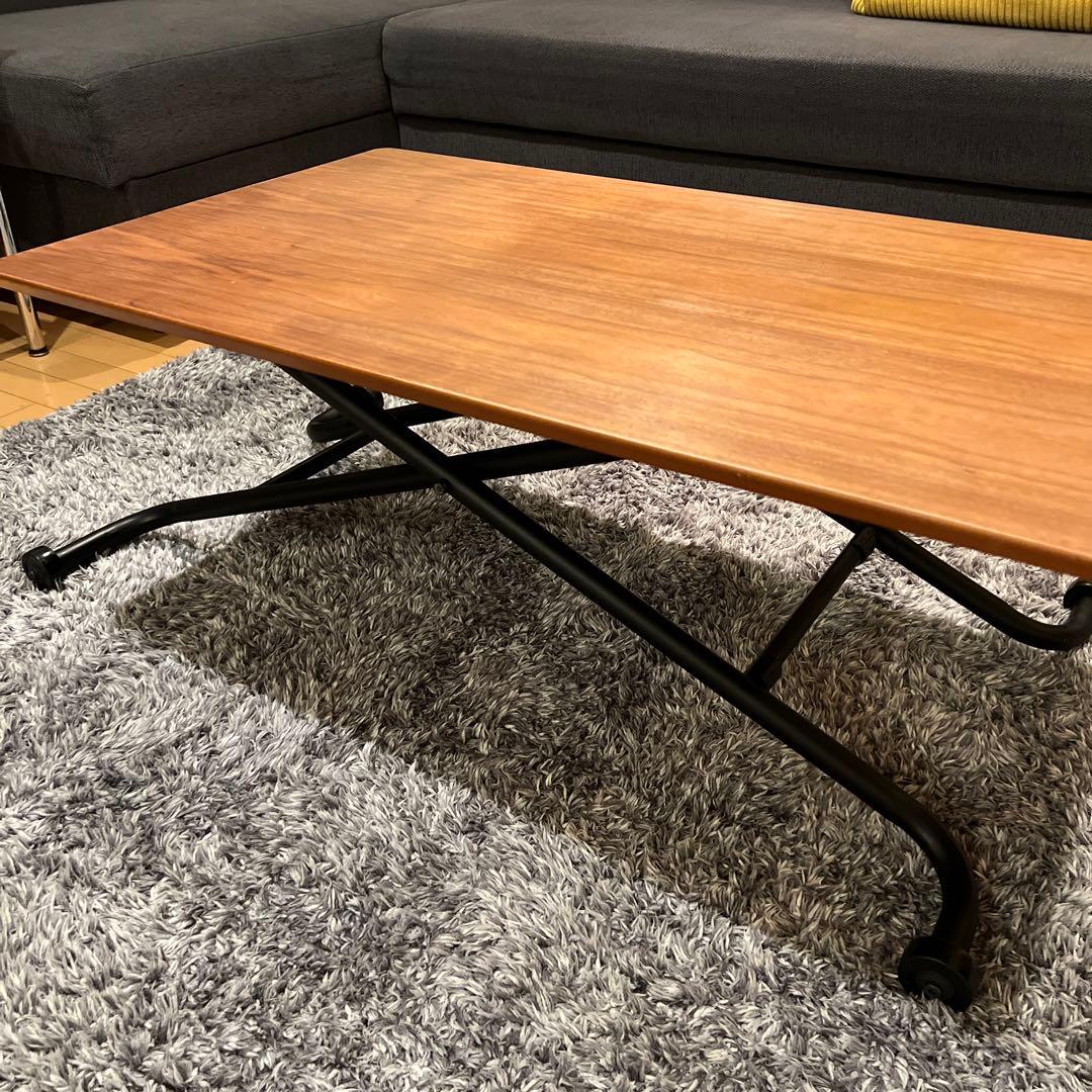 Noce アジャスタブルテーブルBF6420 ブラック×ウォールナット