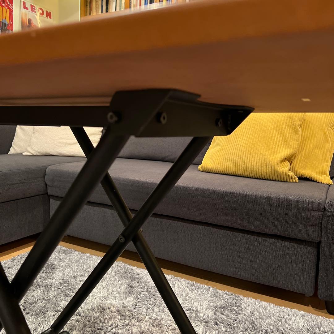 Noce アジャスタブルテーブルBF6420 ブラック×ウォールナット