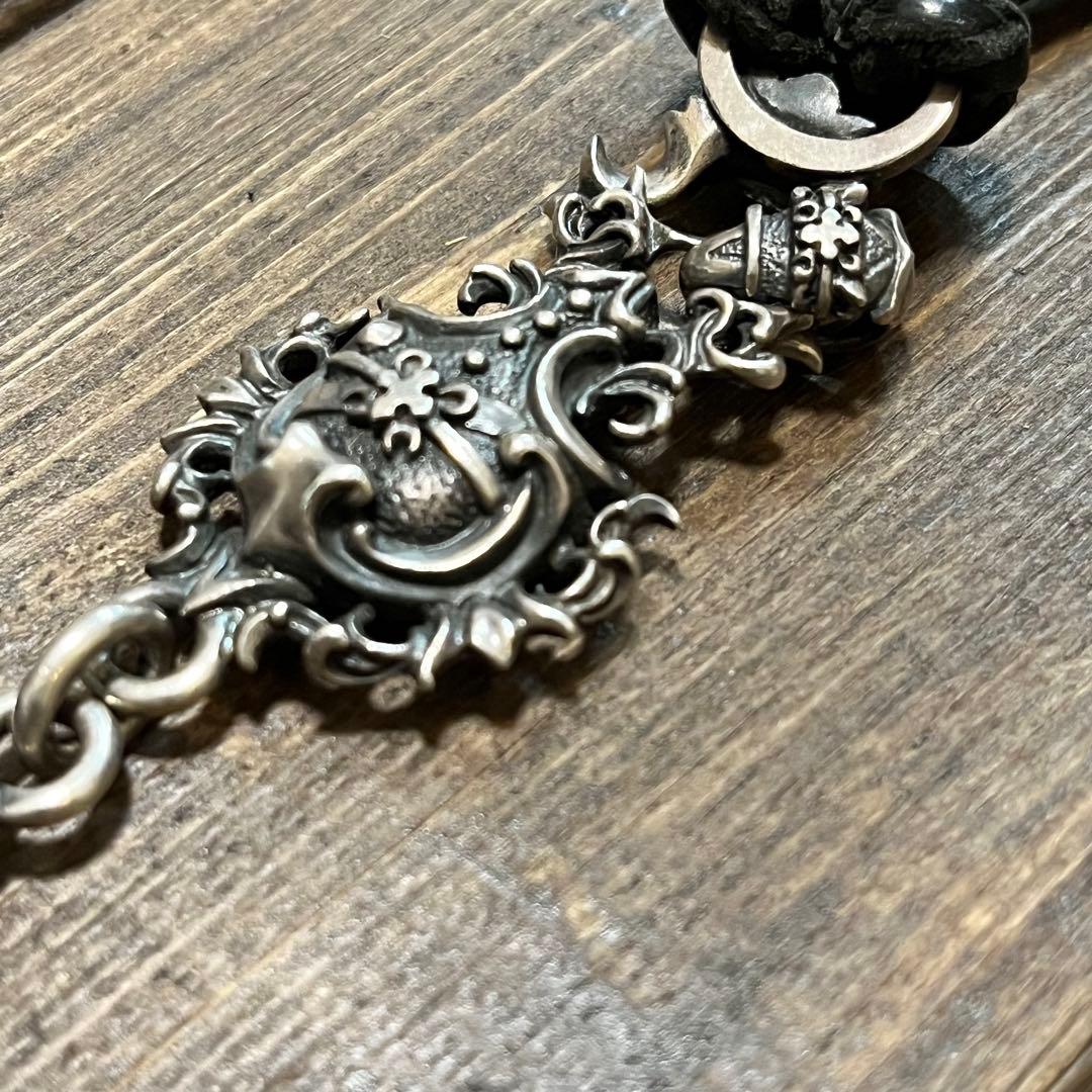 FAL エフエーエル シルバー クラックオブダウン レザー チョーカー