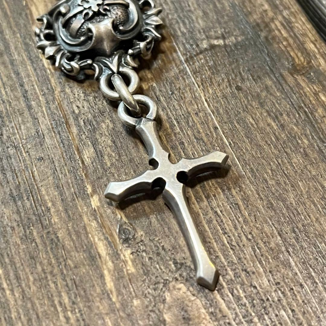 FAL エフエーエル シルバー クラックオブダウン レザー チョーカー