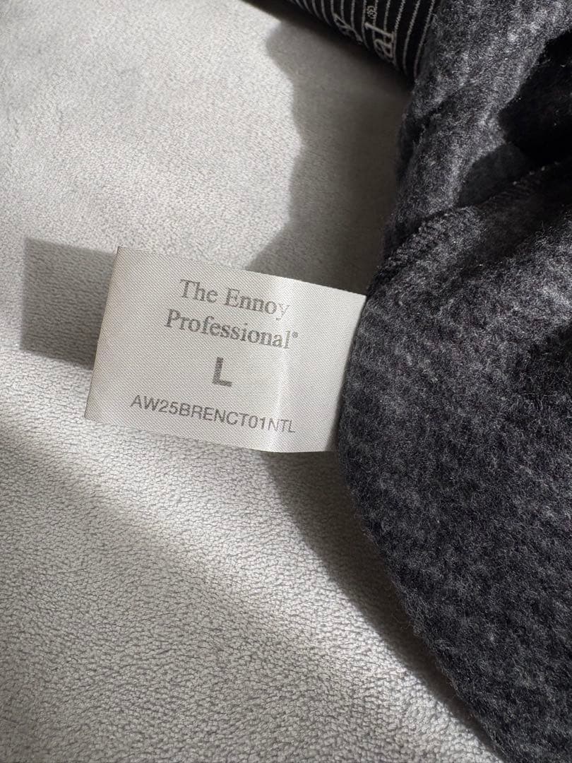 トップス ENNOY Border Crew Neck Sweat \"BLACK\"