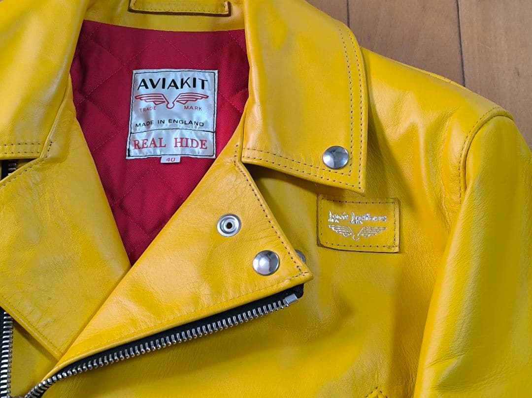 ルイスレザー　サイクロン　40　イエロー