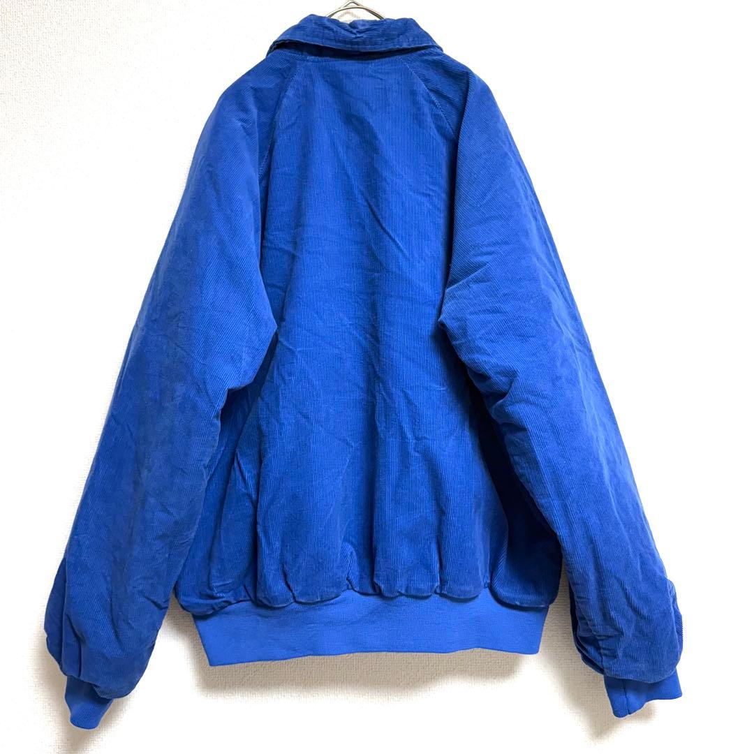 激レア◎90s◎vintage◎USA製◎企業物◎青◎厚手ブルゾン◎コーデュロイ