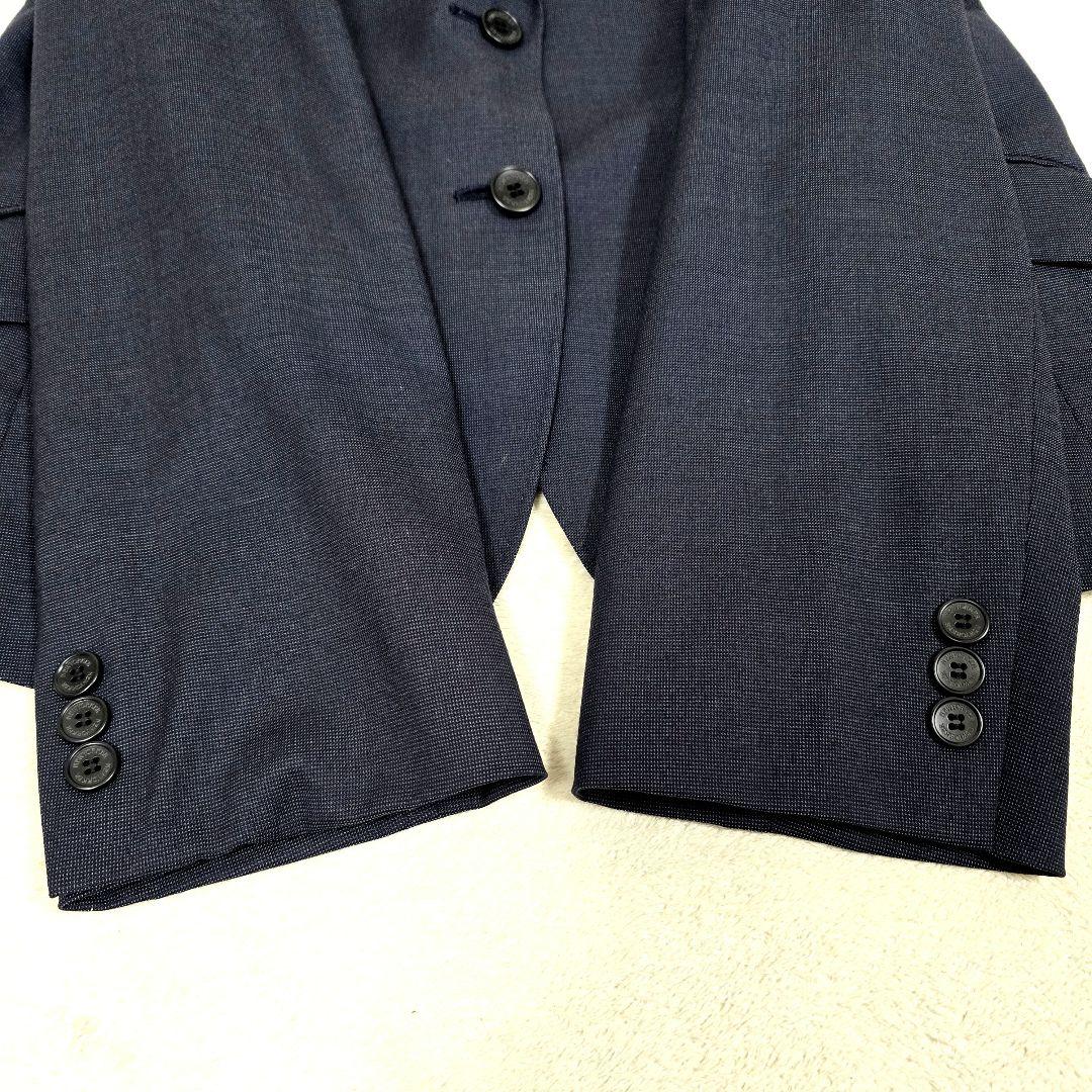 ニューヨーカー スーツセットアップ シルク ビジネススーツ ネイビー 15