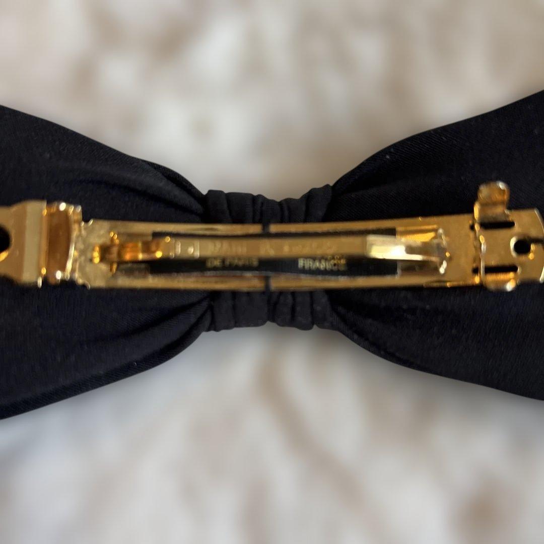 【ALEXANDRE】黒のリボンヘアアクセサリー