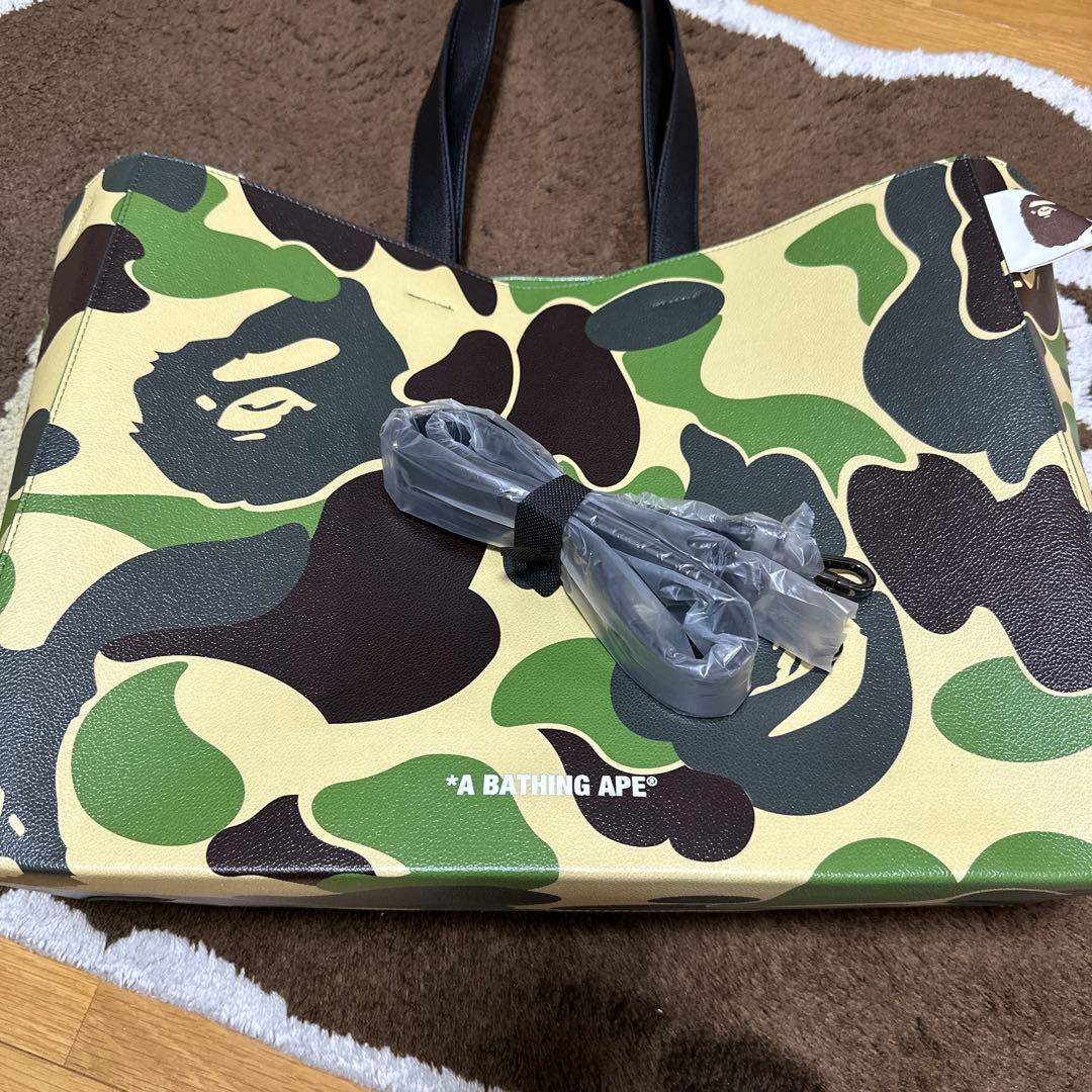 定価以下 新品未使用 APE エイプ ショッパー 2way バッグ グリーン