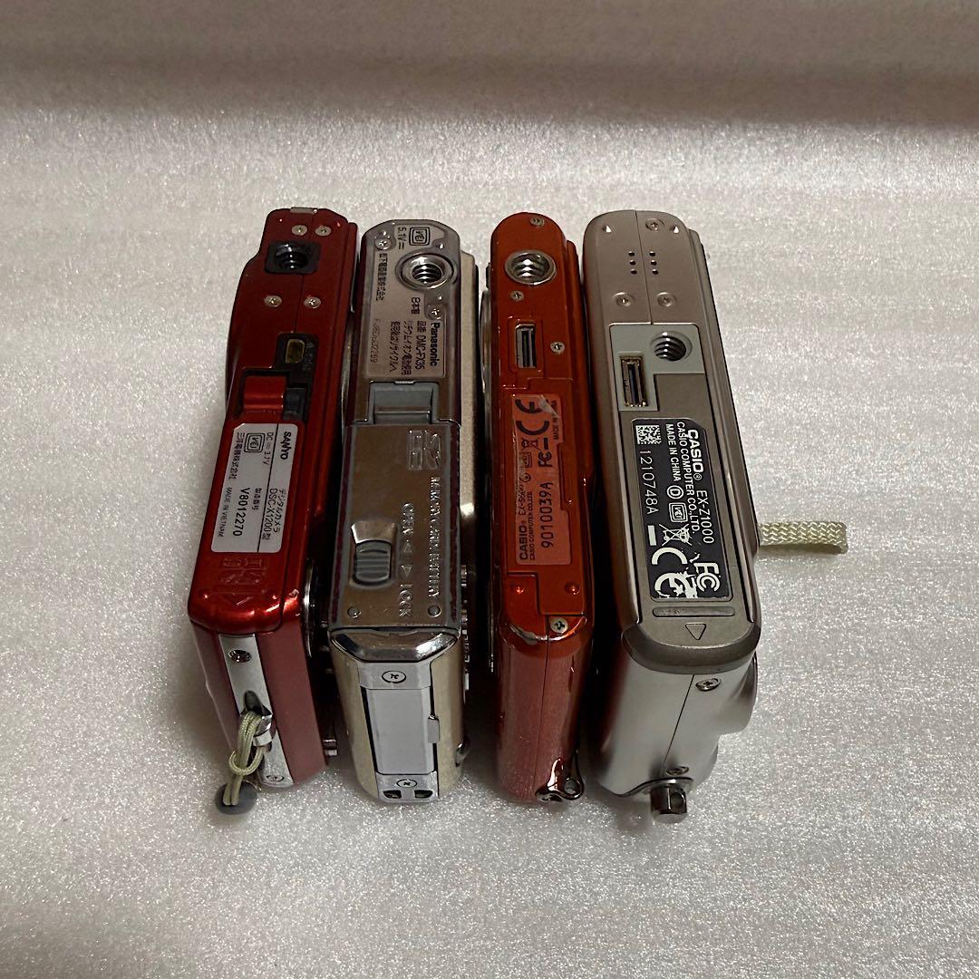 コンパクトデジタルカメラ 4台セット　通電確認済　ジャンク　まとめ売り　コンデジ