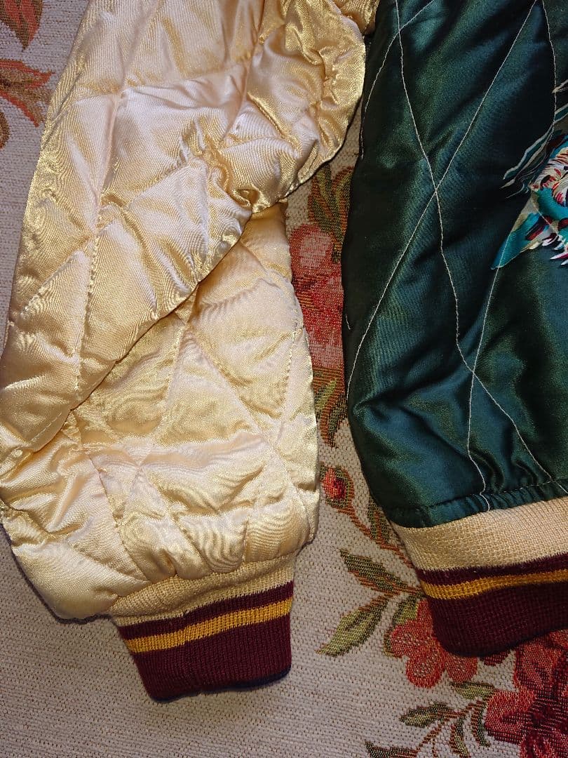 ス*ン様 テーラー東洋、虎と富士山刺繍 スカジャン、値下げ不可、Ｍ品番、極美品