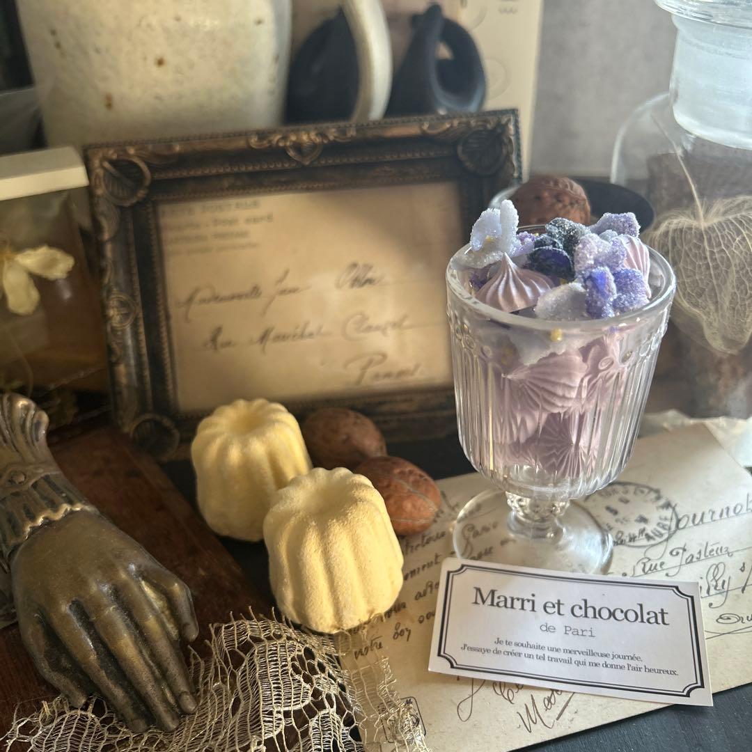 フェイクスイーツ すみれの砂糖づけ スイーツデコレーションカップ ラスト1個