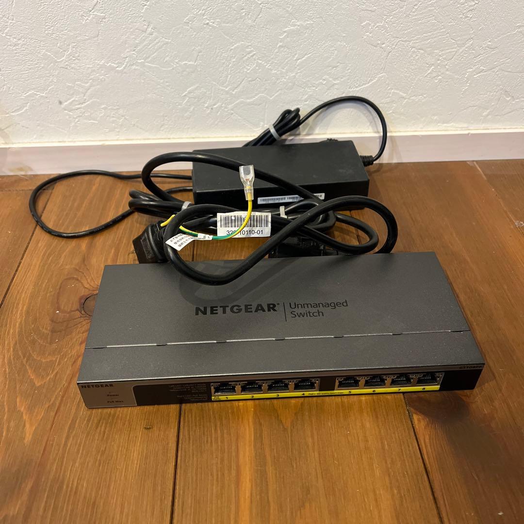 NETGEAR GS108PP 8ポートスイッチ