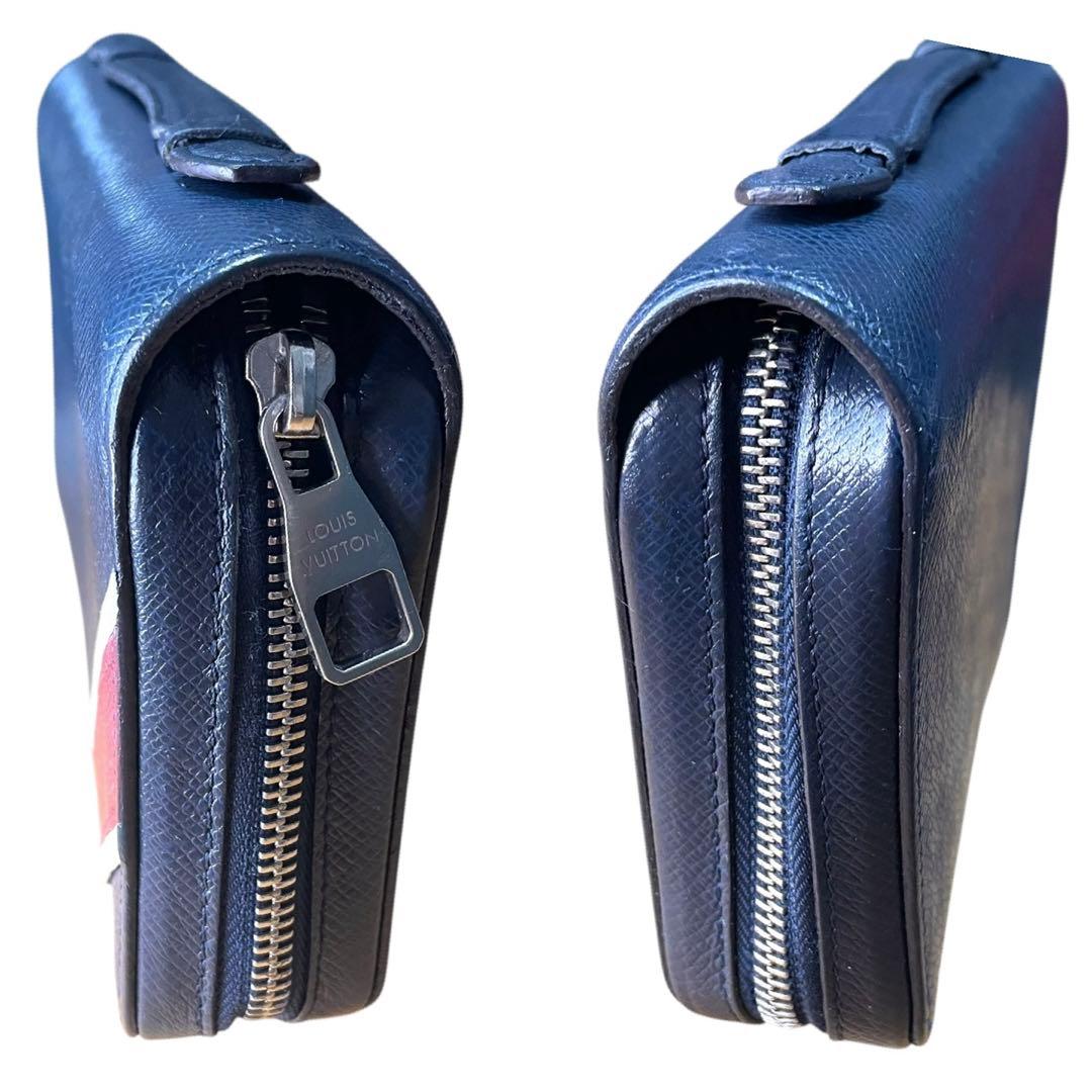 【希少】 ルイヴィトン タイガ ジッピーXL オーガナイザー オセアンブルー