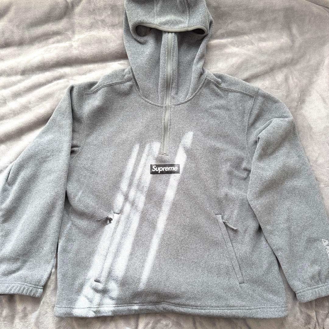 トップス Supreme Polartec Face Mask Half Zip Grey