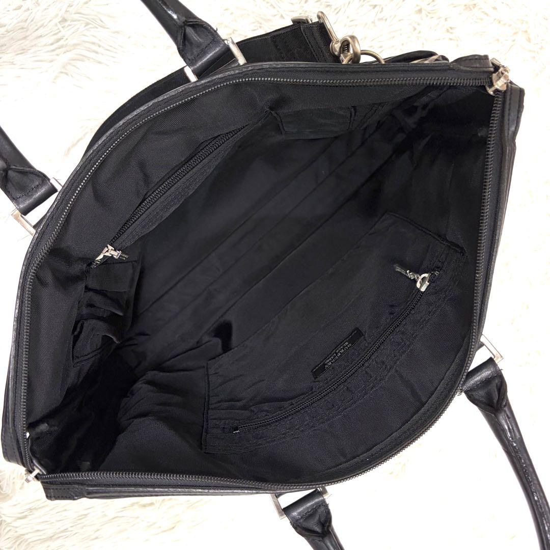 BURBERRY BLACK LABEL ビジネスバッグ ノバチェック ナイロン
