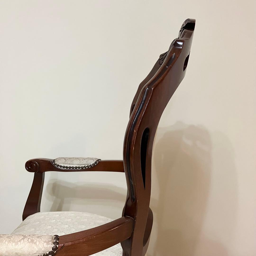 風雅0082様　猫脚 アンティーク クラシック アームチェア 椅子 チェア