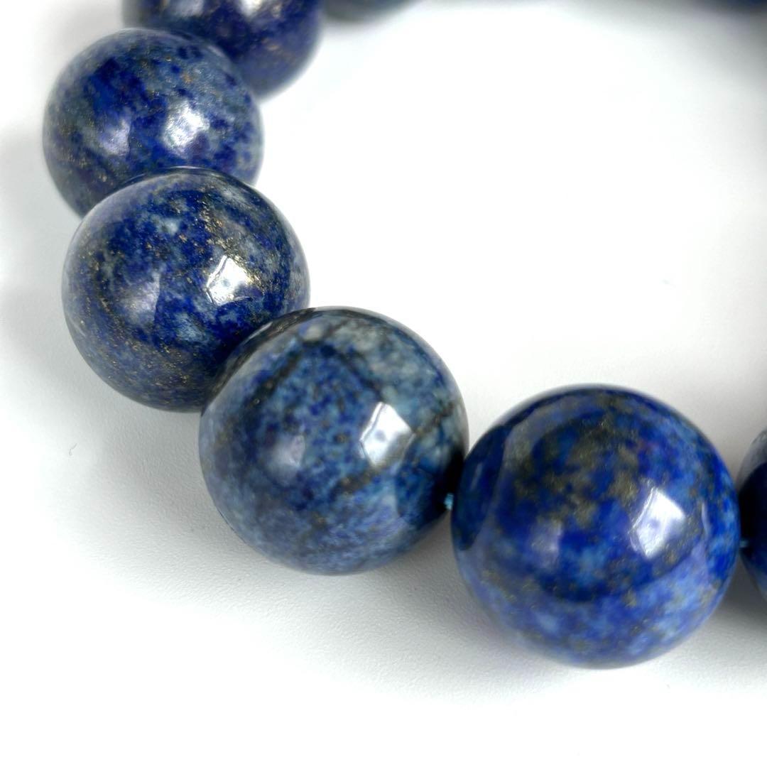★訳あり★極大玉18mm★ラピスラズリ 天然石パワーストーンブレスレット