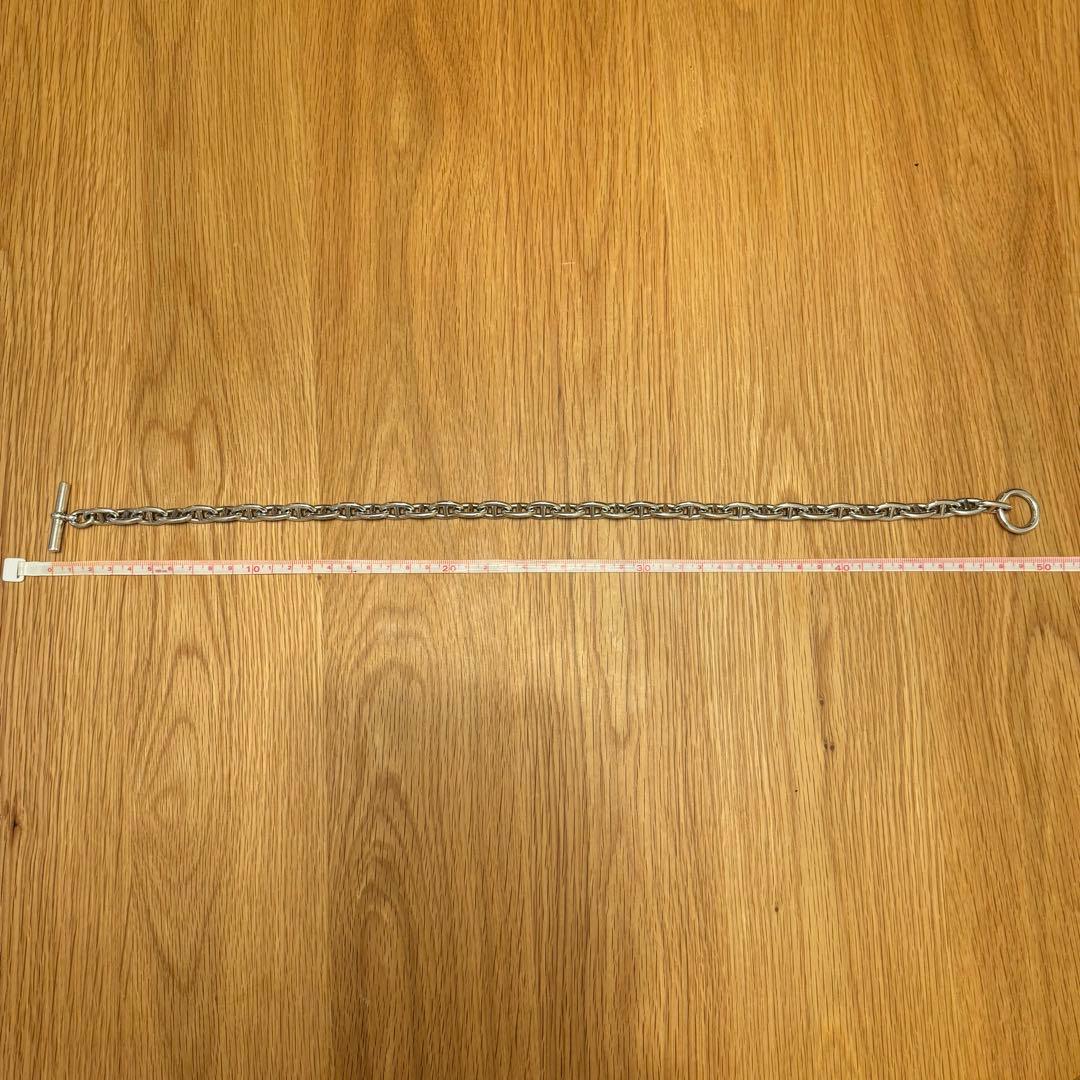 ラス1 シルバー925 アンカーチェーン ネックレス シェーヌダンクル MM