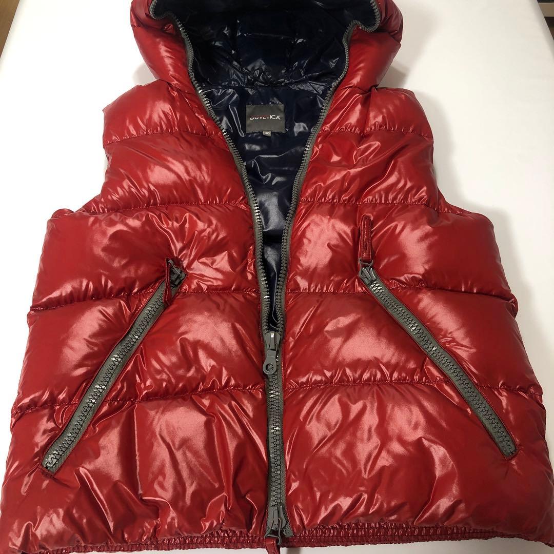 【値下げ】デュベティカ　ダウンベスト　赤 サイズ46