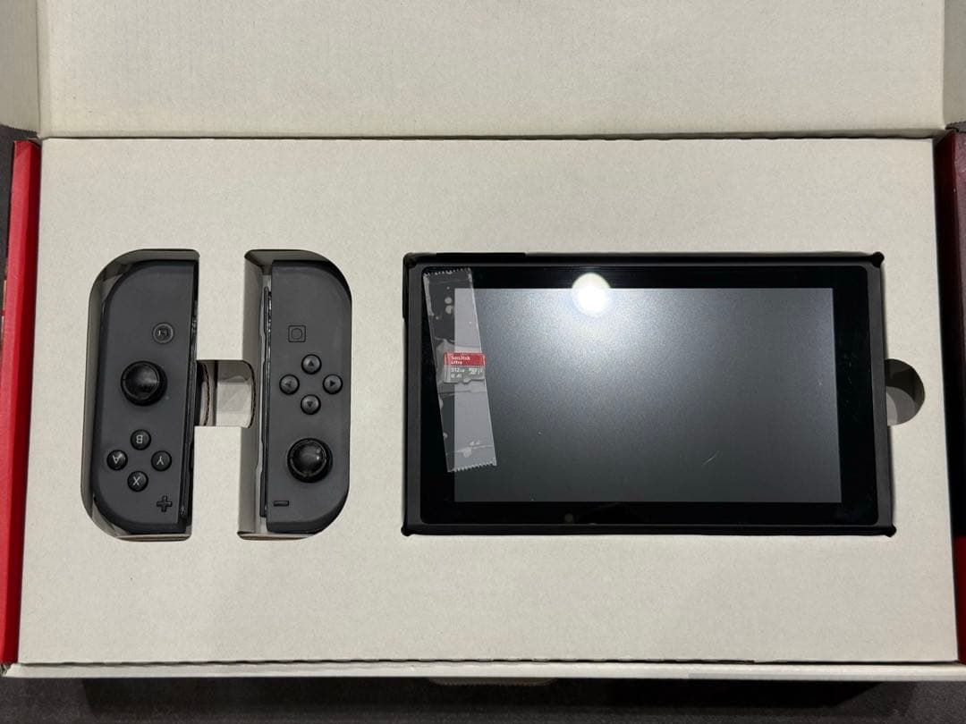 NintendoSwitch 箱付き 付属品完備 512GB SDカード付