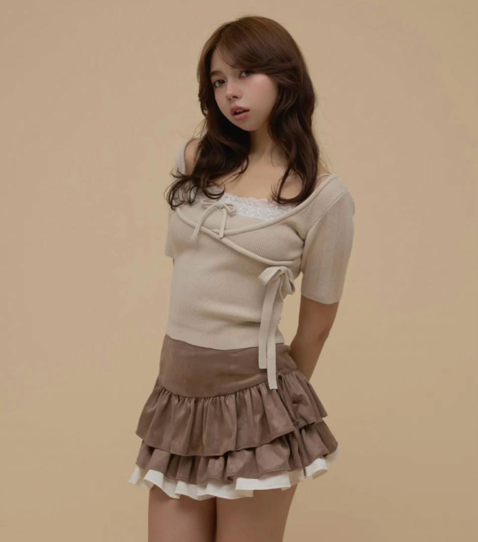 アンドマリー　andmary Cachecoeur lace set tops