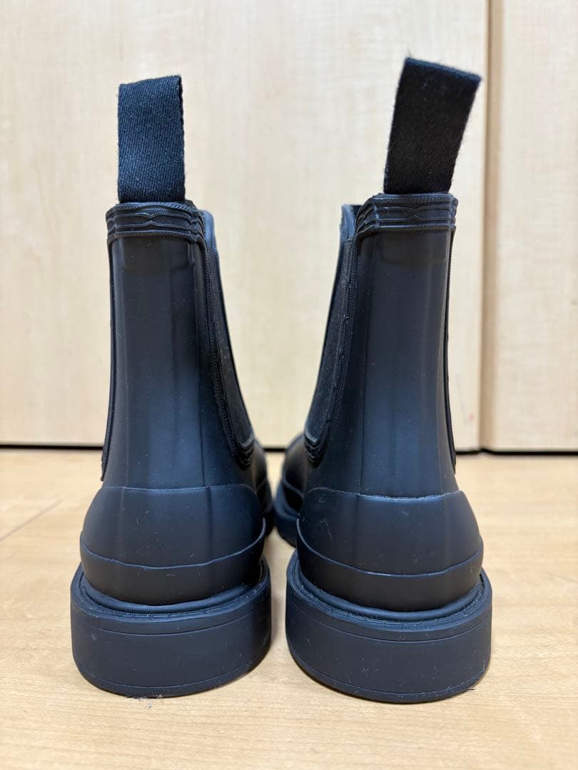 HUNTER ブラック チェルシーブーツ