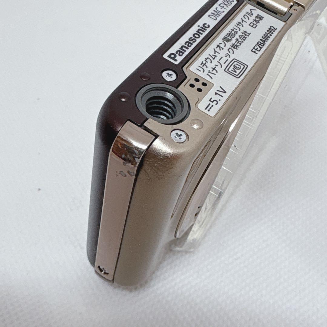 【美品】 動作品 DMC-FX80 ゴールド パナソニック デジカメ