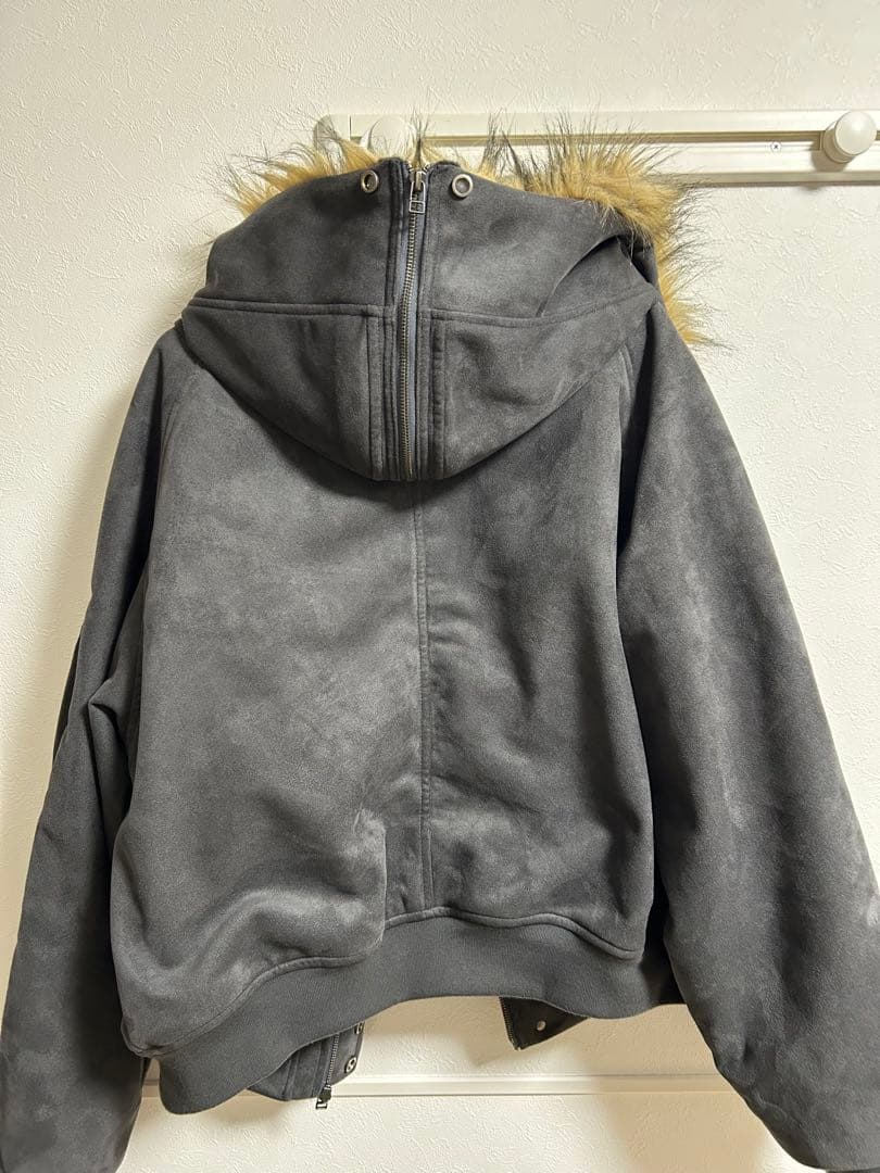 【CLEL】ファイヤーマンテックフェードN-2Bジャケット　チャコールグレー　M