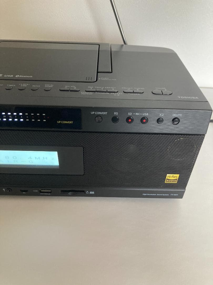 東芝 ハイレゾ対応 Bluetooth/SD/USB/CDラジオ TY-AH1