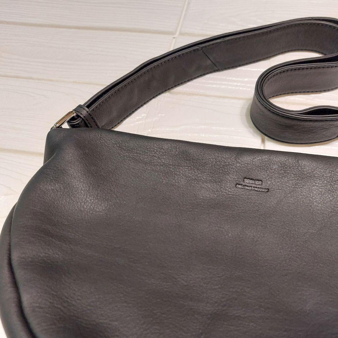 SEEKER（シーカー）MATTE ソフトレザー ボンディングショルダー黒