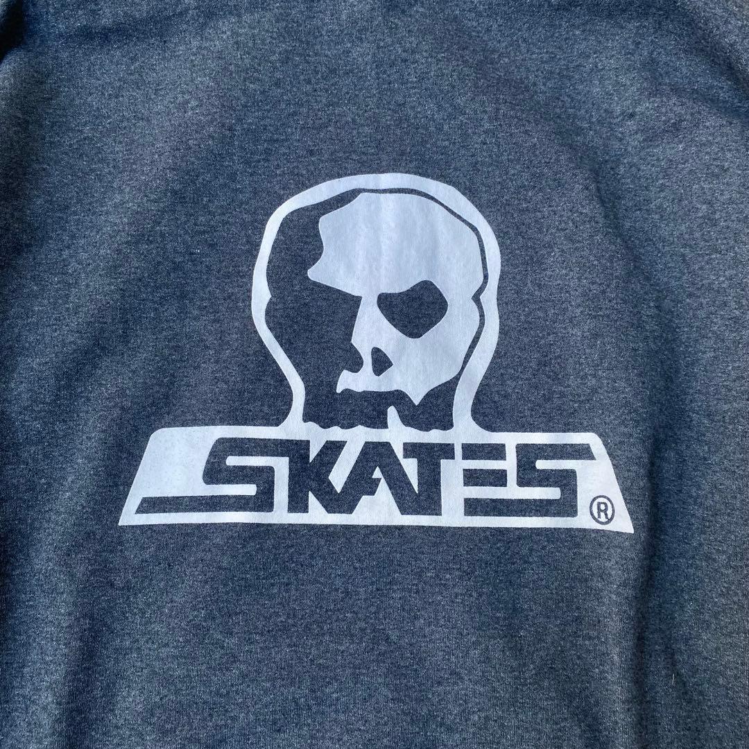 希少XL！SKULL SKATES スカルスケーツ パーカー ビッグロゴ グレー