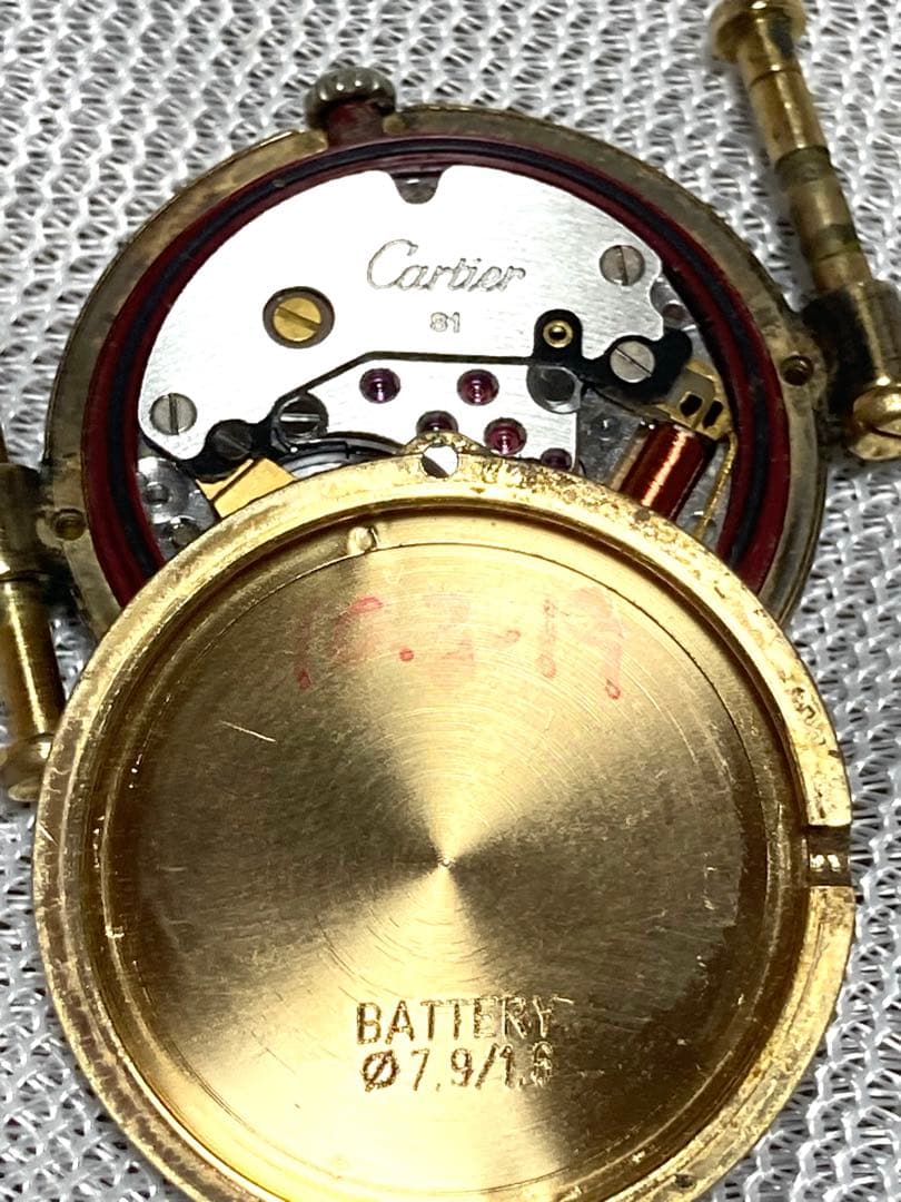 カルティエ ヴァンドーム レディース腕時計【ケースのみ　ジャンク】不動品