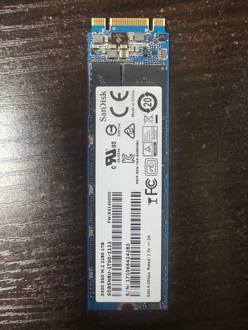 SanDisk X400 1TB 内蔵型SSD M.2 2280