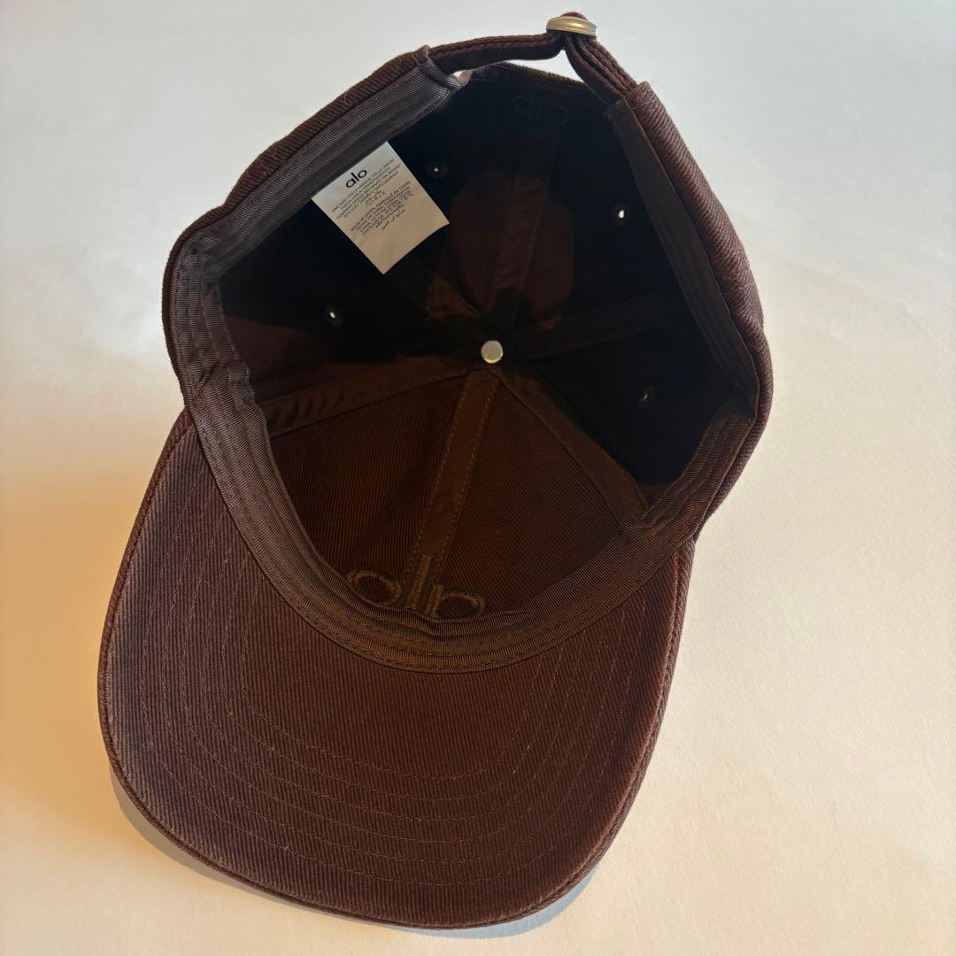 【美品】alo ブラウン キャップ
