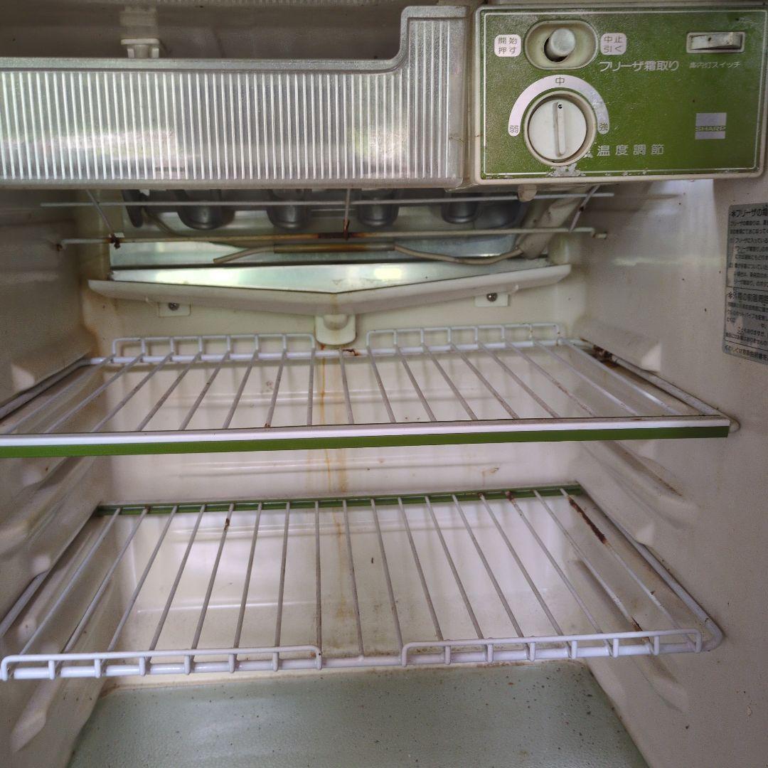 SHARP SJ-9165G 冷蔵庫 緑色ジャンク品扱い昭和レトロ年式不明