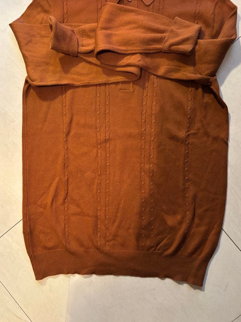 Fred Perry ニットポロ 長袖 モッズ イタリア製