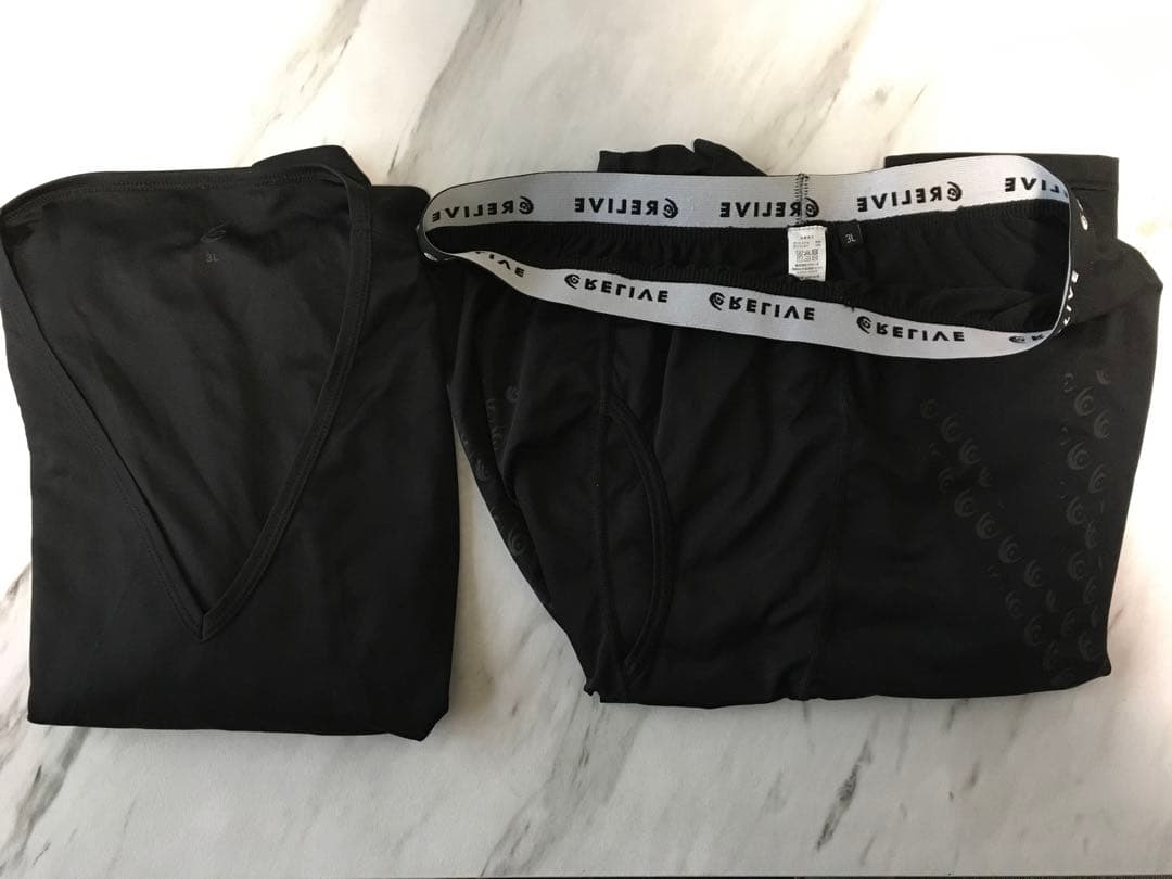 RELIVE メンズ3L 上下セット　黒