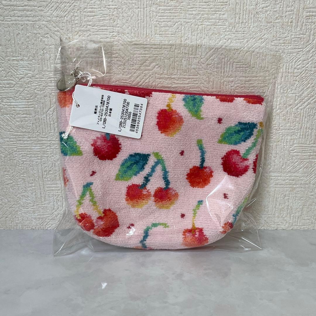 【未開封】FIELER フェイラー チェリードット ポーチ＆ハンカチ 2点セット