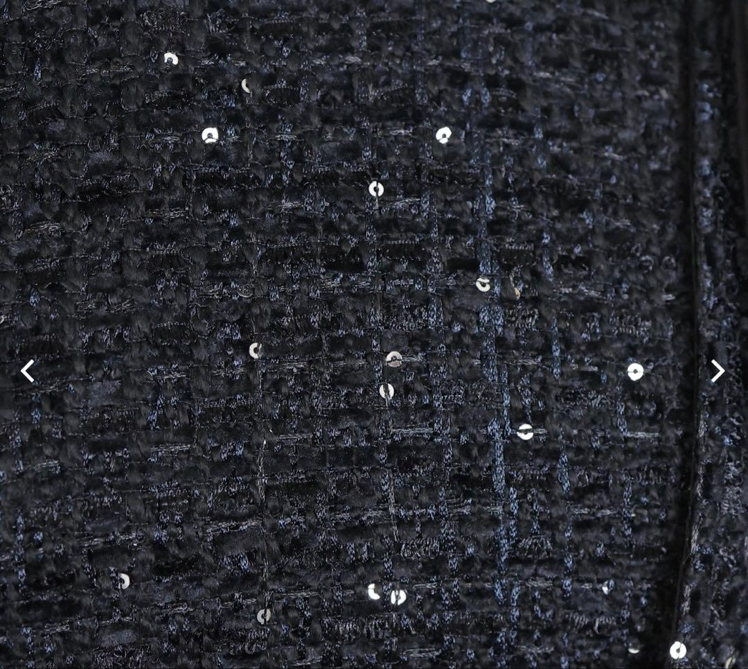 新品タグ付ジプソフィア Gypsohilaトゥインクルトップスブラック ネイビー