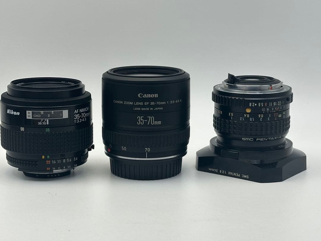 Canon-Nikon-Pentax-A ３個　セット。