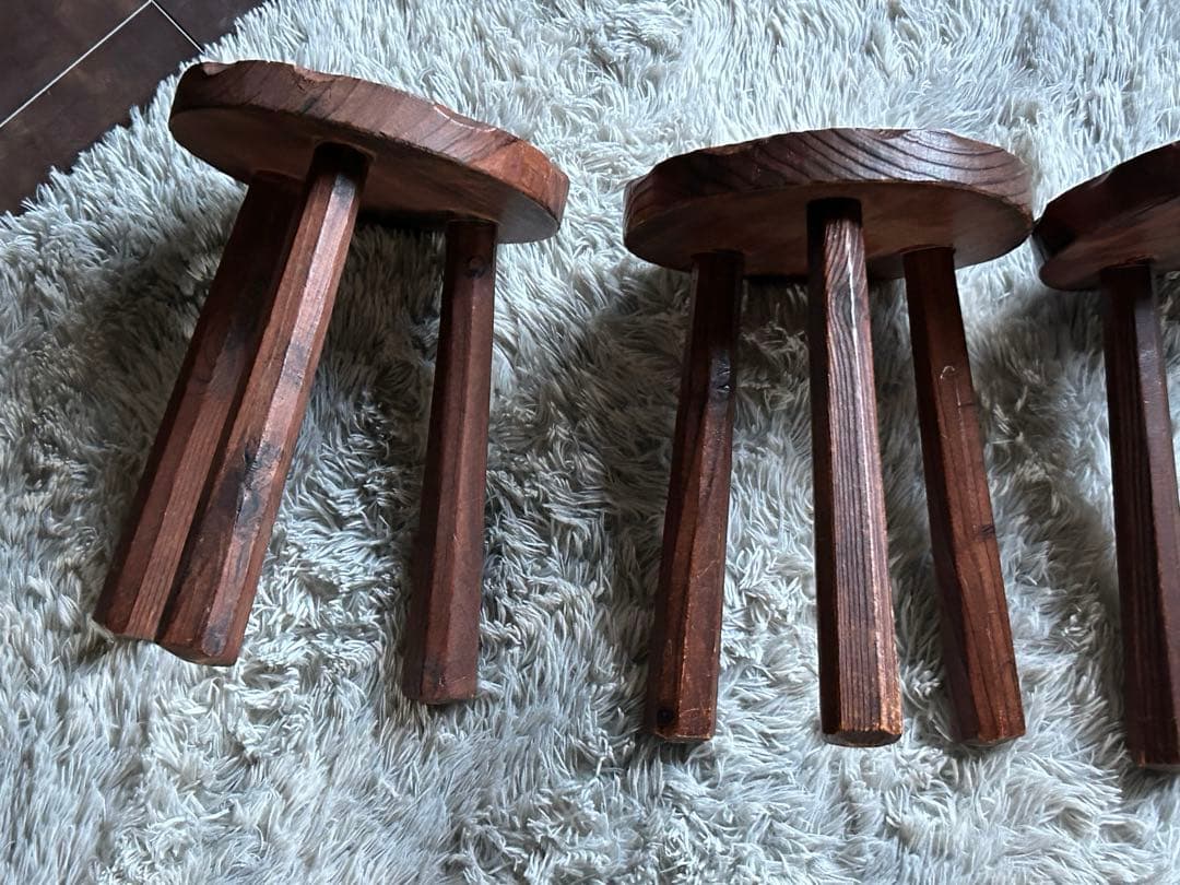 スペイン製　スツール　花台　タイル　ヴィンテージ　チェア　インテリア　IZ