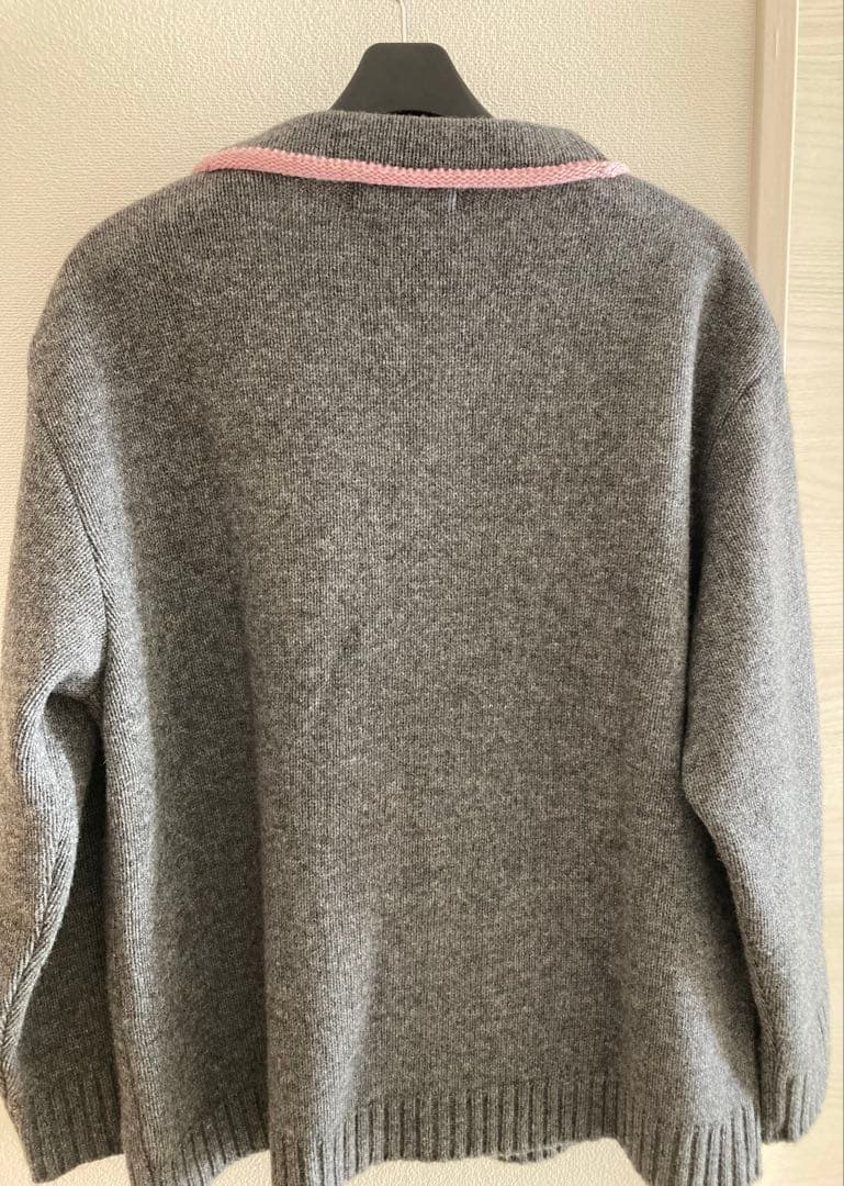 René グレー カーディガン 36 ケープ　　ポンチョ