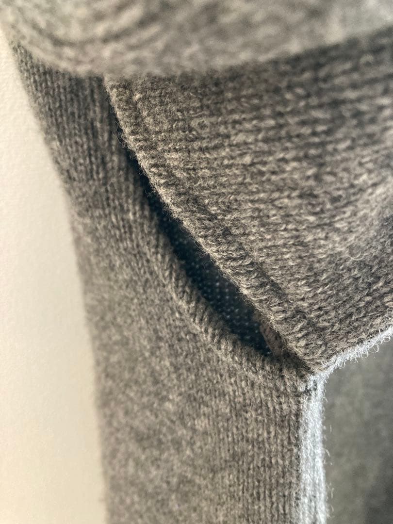 René グレー カーディガン 36 ケープ　　ポンチョ