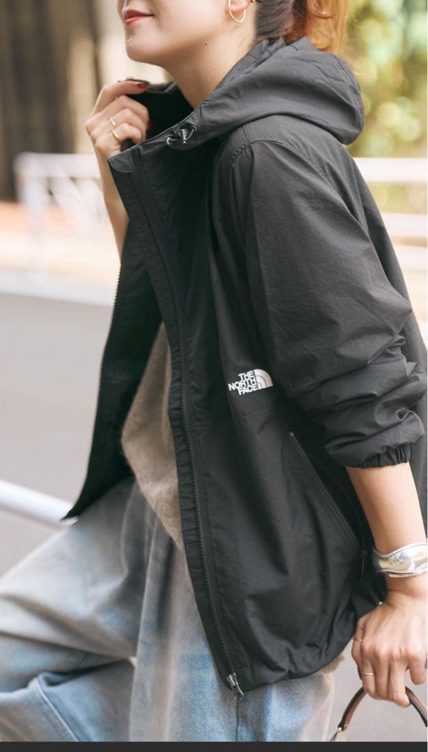 ノースフェイスコンパクトジャケットＭブラック美品THE NORTH FACE