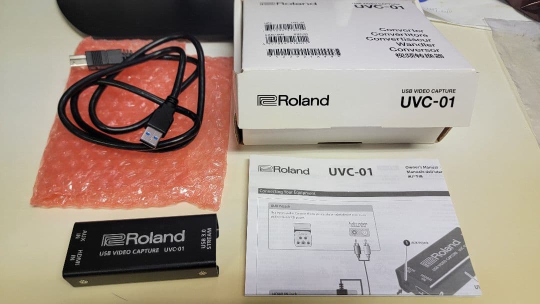 【未使用品】Roland UVC-01 USBビデオキャプチャー(箱、説明書有)