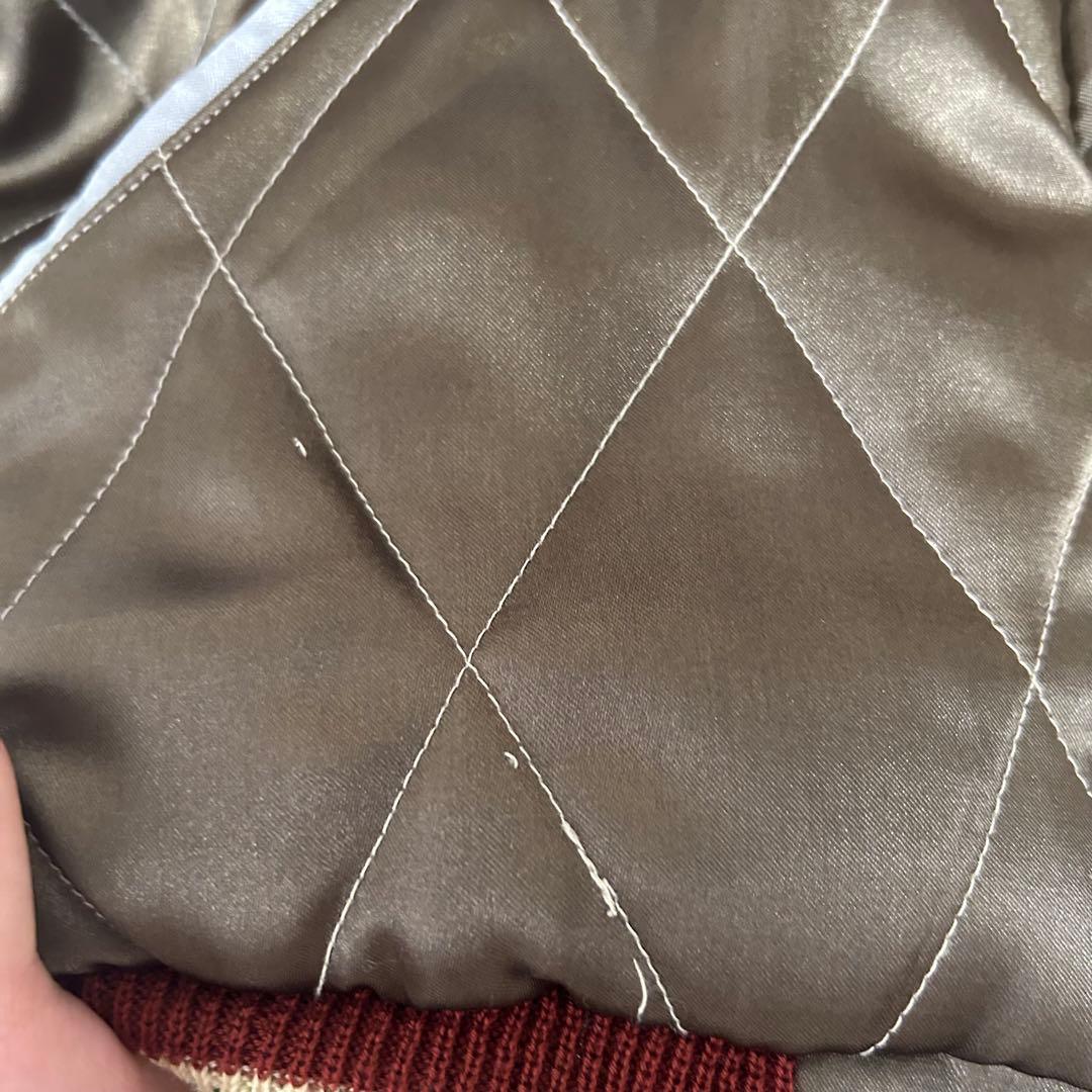 【美品】テーラー東洋　リバーシブルスカジャン キルティング 鷹虎 Mサイズ