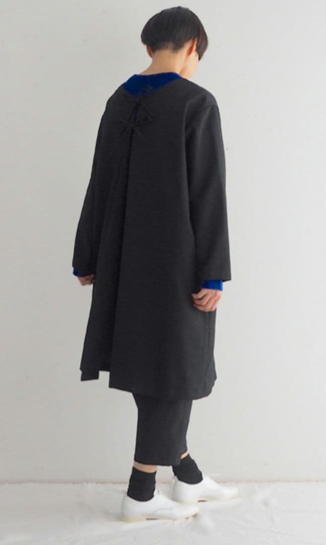 新品タグ付【aa.】 ダブルエードット 2wayコートワンピース 大橋歩 黒 S