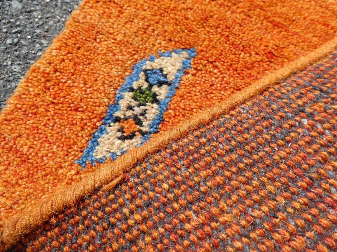 ●BLACKFRIDAY●　140×71cm　ギャッベ　ペルシャ絨毯　手織り